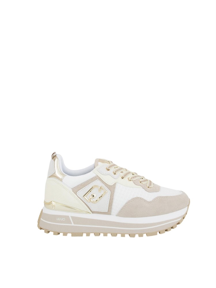 Sneakers platform gialle Liu Jo in suede e mesh