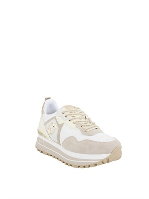 Sneakers platform gialle Liu Jo in suede e mesh in DONNA