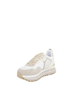 Sneakers platform gialle Liu Jo in suede e mesh in DONNA