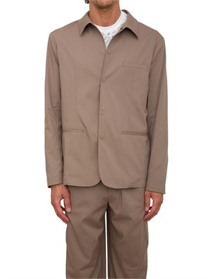 Giacca monopetto A.X. beige con tre tasche in UOMO