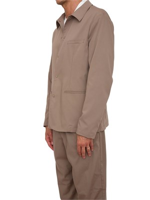 Giacca monopetto A.X. beige con tre tasche in UOMO