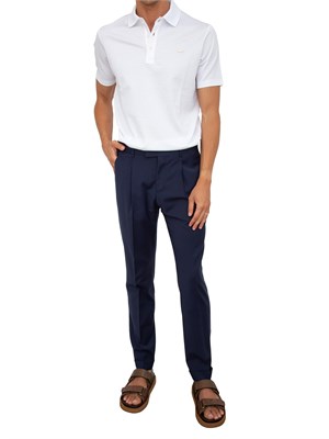 Polo Paul [and] Shark bianco in cotone Fine Piqué in UOMO