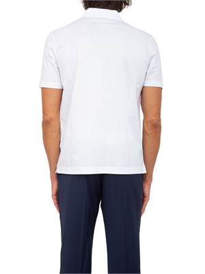 Polo Paul [and] Shark bianco in cotone Fine Piqué in UOMO