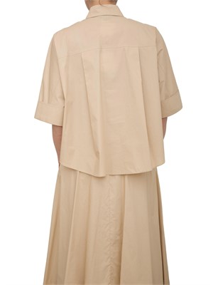 Camicia boxy Liu-jo beige in cotone in DONNA