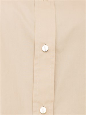 Camicia boxy Liu-jo beige in cotone in DONNA