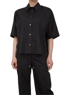 Camicia boxy Liu-jo nero in cotone in DONNA
