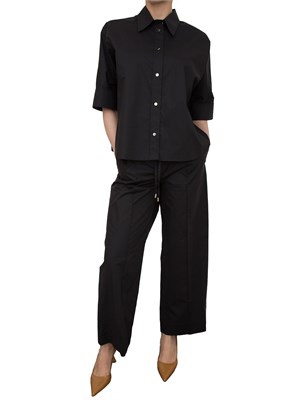 Camicia boxy Liu-jo nero in cotone in DONNA