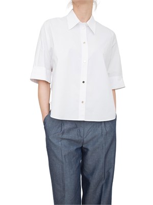 Camicia boxy Liu-jo bianco in cotone in DONNA