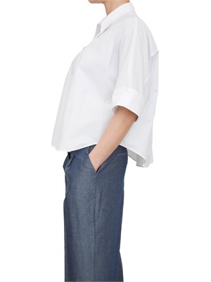 Camicia boxy Liu-jo bianco in cotone in DONNA