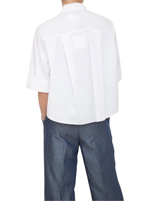 Camicia boxy Liu-jo bianco in cotone in DONNA