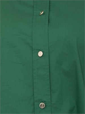Camicia boxy Liu-jo verde in cotone in DONNA