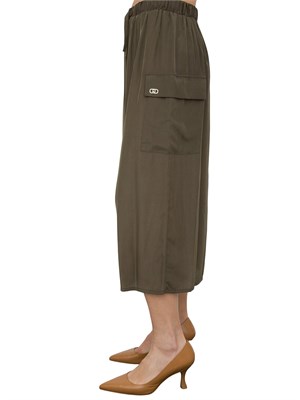 Gonna longuette cargo Liu-jo verde in DONNA