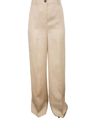 Pantaloni Liu-jo wide leg beige in DONNA