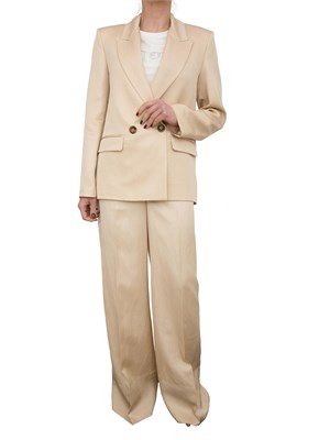 Pantaloni Liu-jo wide leg beige in DONNA