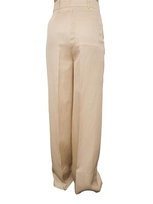 Pantaloni Liu-jo wide leg beige in DONNA