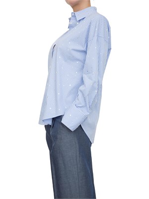 Camicia Liu-jo in misto cotone con strass applicati in DONNA