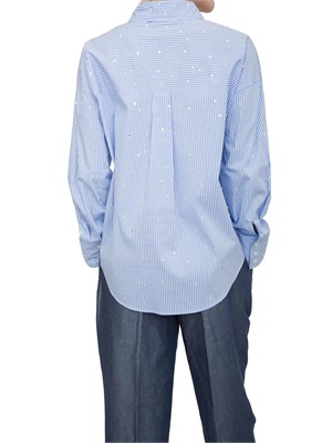 Camicia Liu-jo in misto cotone con strass applicati in DONNA