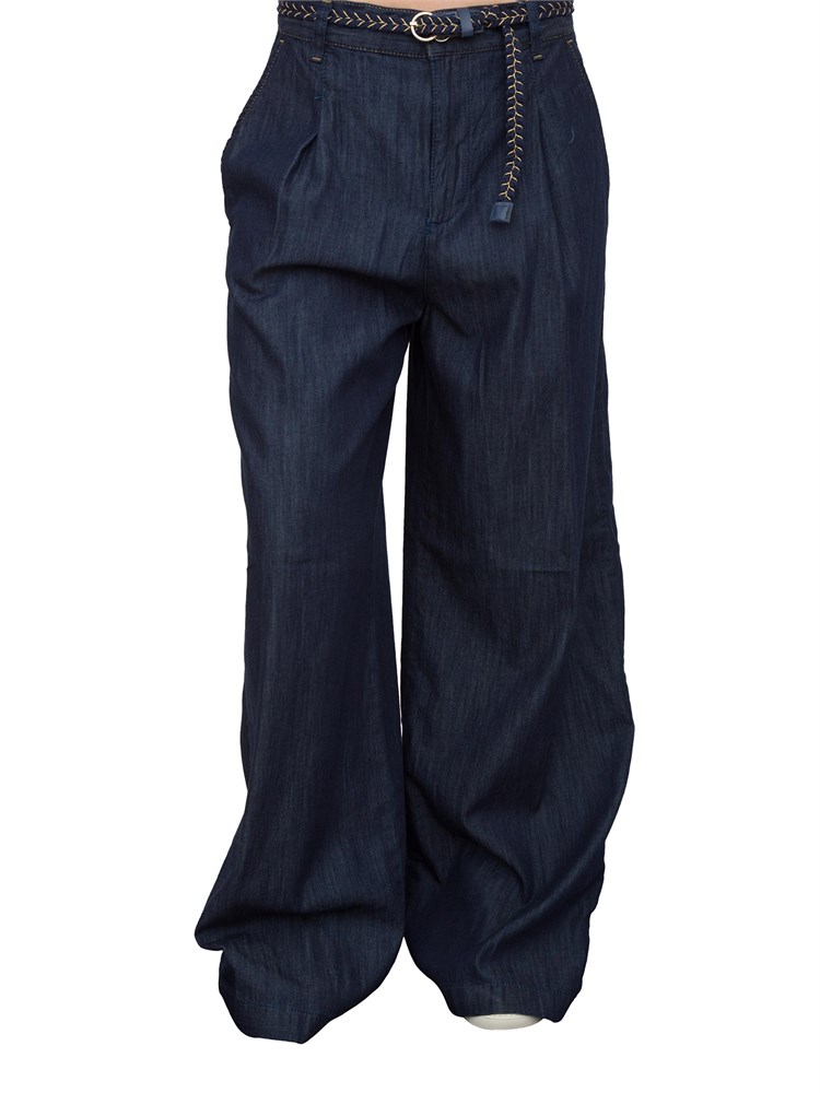Pantaloni flare Liu-jo in denim con cintura