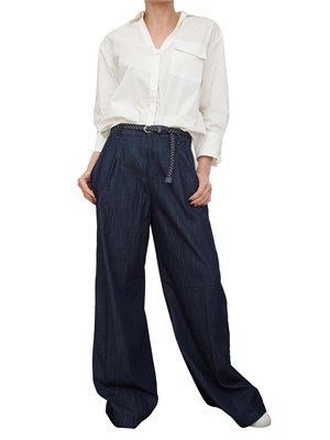 Pantaloni flare Liu-jo in denim con cintura in DONNA