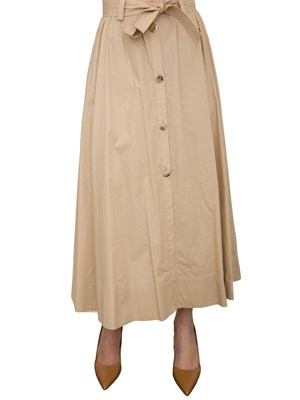 Gonna midi Liu-jo con cintura beige in DONNA