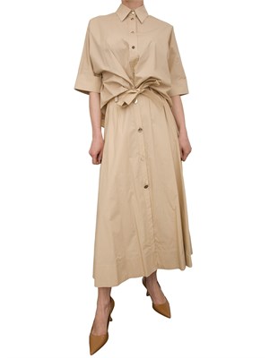 Gonna midi Liu-jo con cintura beige in DONNA