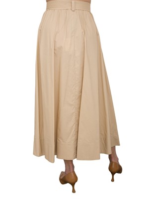Gonna midi Liu-jo con cintura beige in DONNA