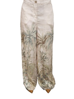 Pantaloni a palazzo Liu-jo in twill stampato in DONNA