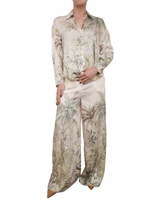 Pantaloni a palazzo Liu-jo in twill stampato in DONNA