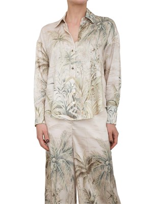 Camicia in twill Liu-jo con stampa tropicale in DONNA