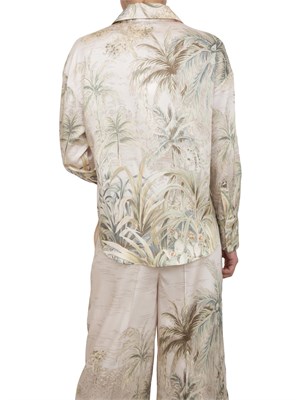 Camicia in twill Liu-jo con stampa tropicale in DONNA