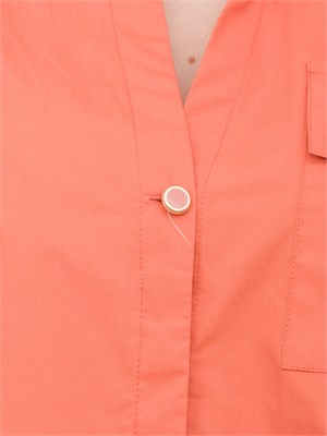 Camicia Liu-Jo arancione in cotone con stampa in DONNA