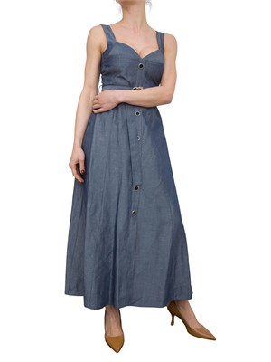 Abito in lino Liu-Jo con cintura in denim in DONNA