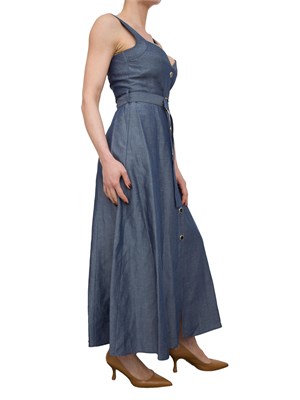 Abito in lino Liu-Jo con cintura in denim in DONNA