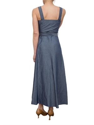 Abito in lino Liu-Jo con cintura in denim in DONNA
