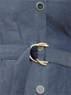 Abito in lino Liu-Jo con cintura in denim in DONNA