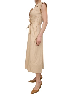 Abito chemisier Liu-jo in popeline beige in DONNA
