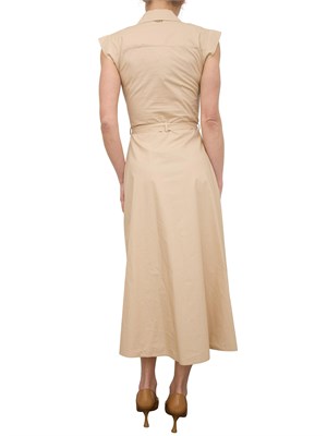 Abito chemisier Liu-jo in popeline beige in DONNA