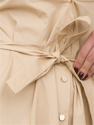 Abito chemisier Liu-jo in popeline beige in DONNA