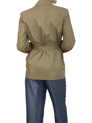 Giacca Liu-Jo in cotone con cintura verde in DONNA