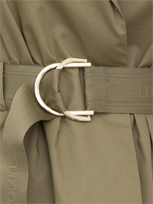 Giacca Liu-Jo in cotone con cintura verde in DONNA