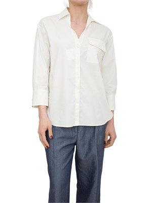 Camicia Liu-Jo bianco in cotone con stampa in DONNA