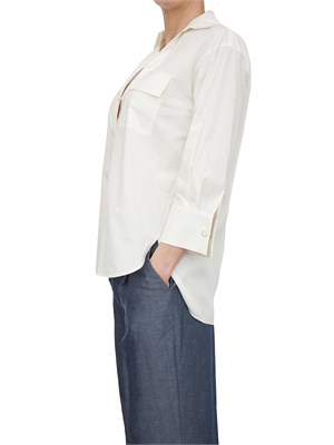 Camicia Liu-Jo bianco in cotone con stampa in DONNA