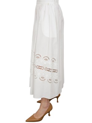 Gonna in cotone Liu-jo con ricamo bianco in DONNA