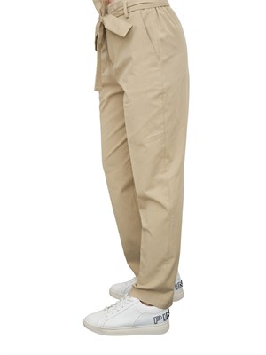 Pantaloni chino Liu-Jo con cintura beige in DONNA