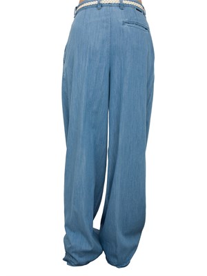 Pantaloni flare Liu-jo in denim con cintura in DONNA