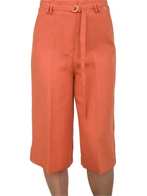 Bermuda Liu-jo in misto lino arancione in DONNA