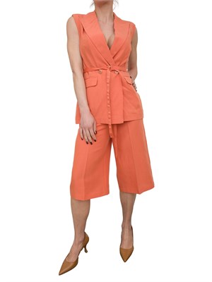 Bermuda Liu-jo in misto lino arancione in DONNA