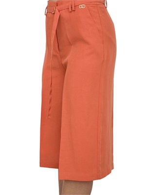 Bermuda Liu-jo in misto lino arancione in DONNA