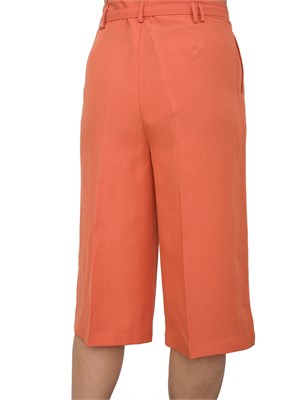 Bermuda Liu-jo in misto lino arancione in DONNA