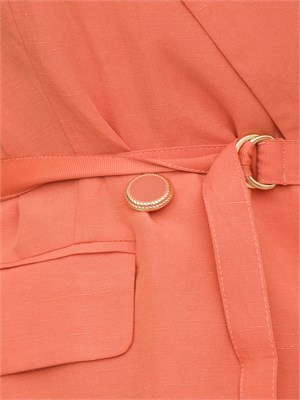 Gilet Liu-jo in misto lino arancione in DONNA